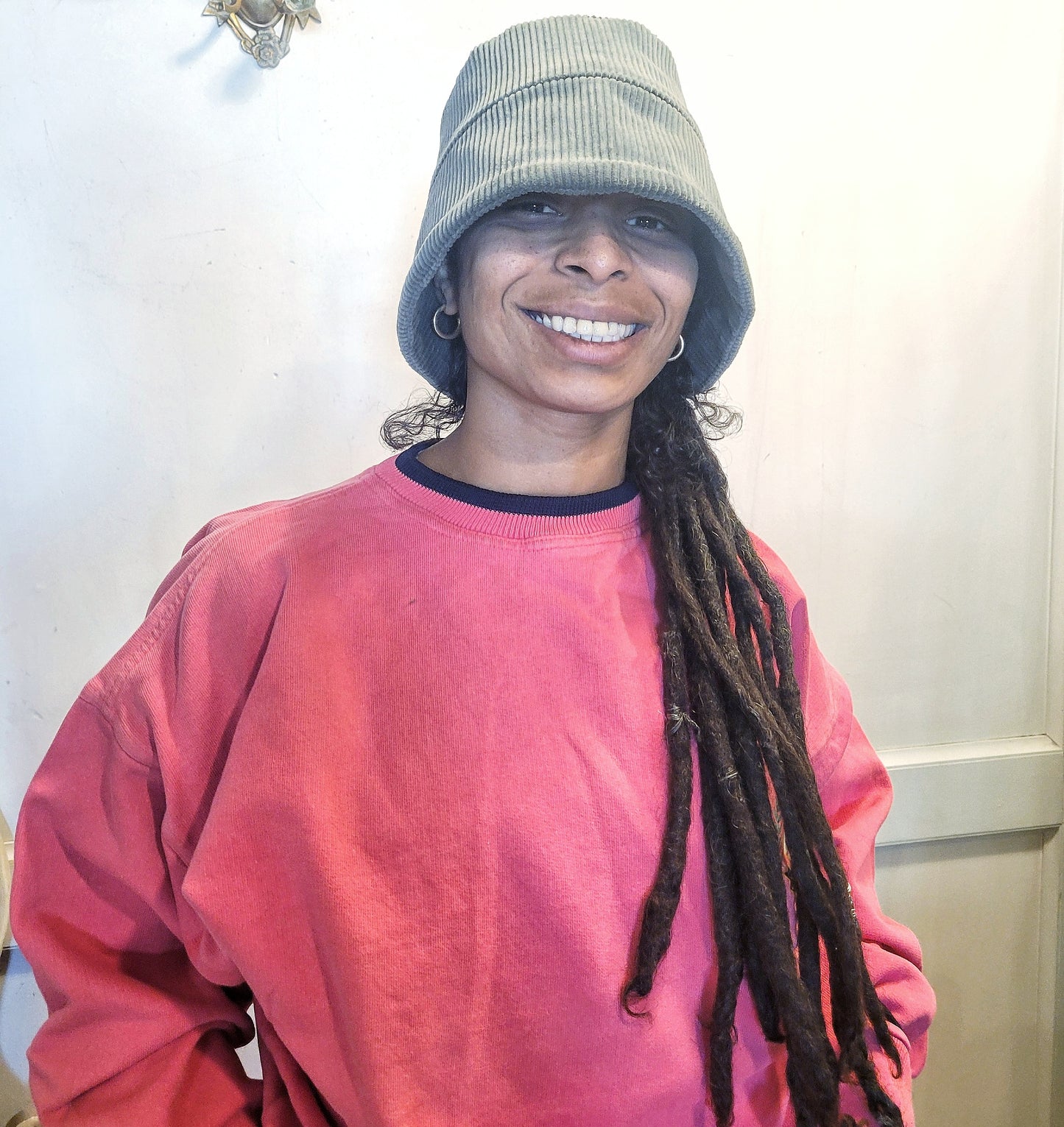 Bucket Hat, Blue, Green, Grey Corduroy Hat, Unisex Hat, Vintage Inspired Hat, Fall Accessories, The Emy Hat