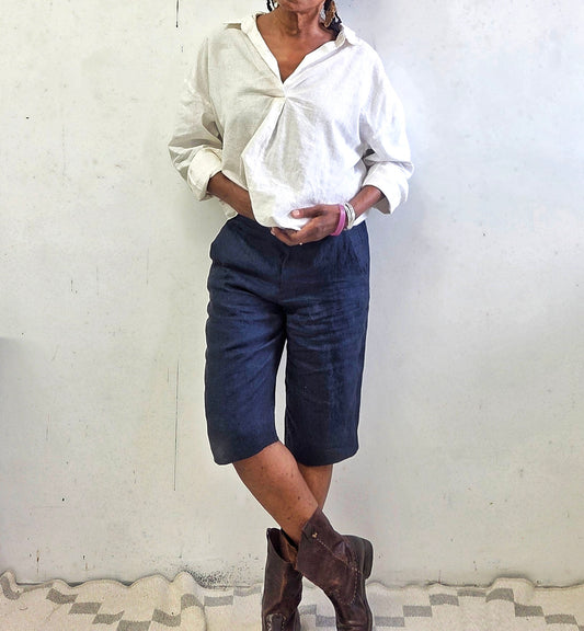 Womens Knee-Length Tailored Shorts