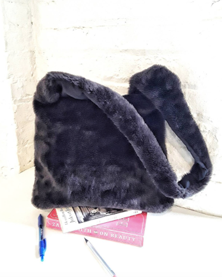 Faux Fur Bags, Brown Fur Bag, Vegan Fur Bag, Brown Fur Crossbody Bag