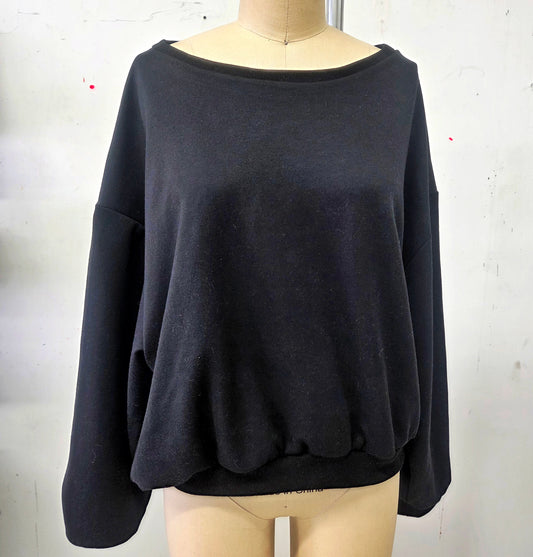 Womens Boatneck Top in Ponte di Roma Fabric