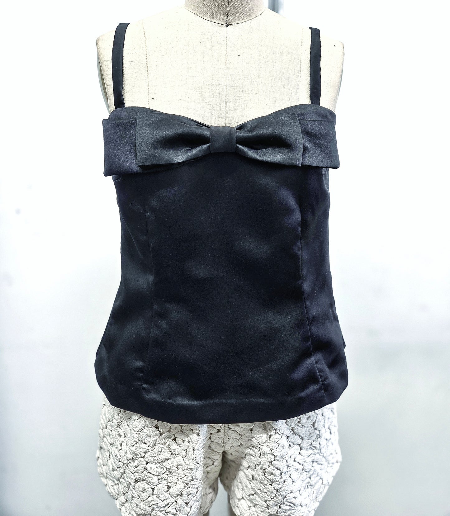 Womens Chic Floral Top, Vintage Inspired Elegant Top with a Bow